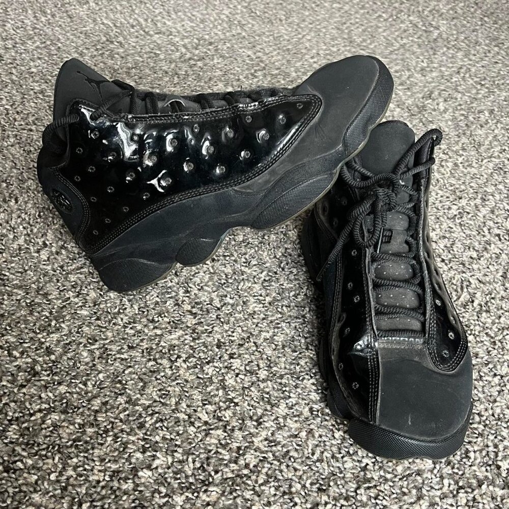 Jordan 13 Retro Cap and Gown Black Trainers Mens 9.5 Basketball Retro Gym Shoes